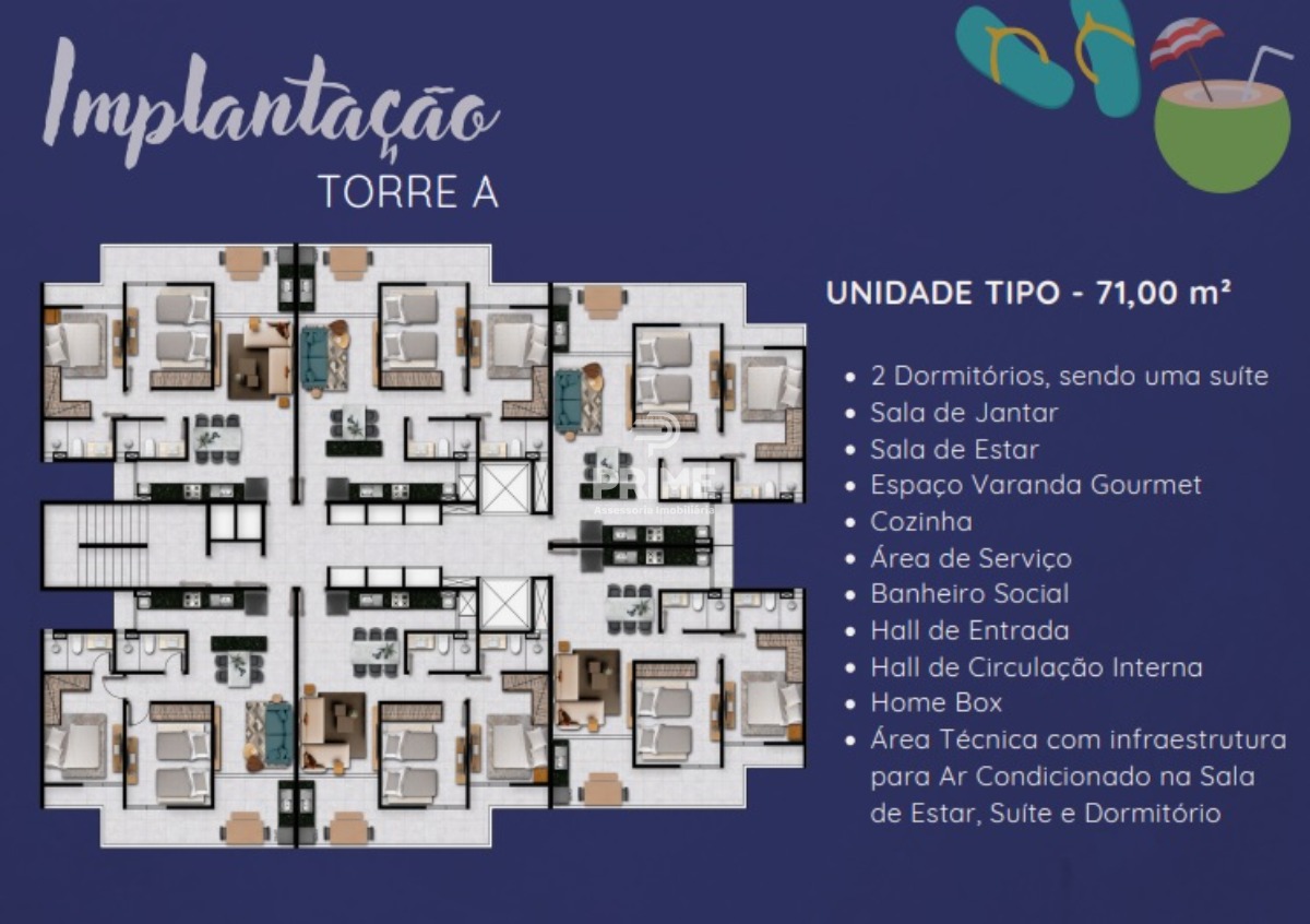 Apartamento à venda com 2 quartos, 71m² - Foto 8