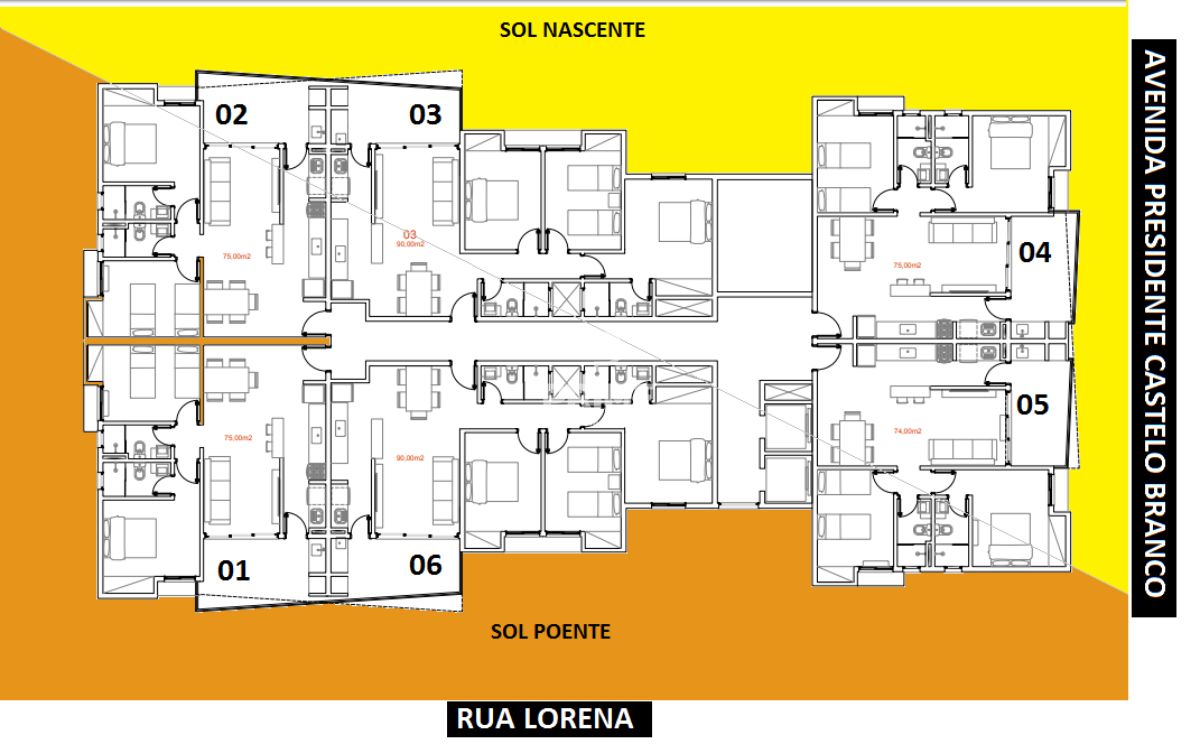 Apartamento à venda com 2 quartos, 74m² - Foto 8