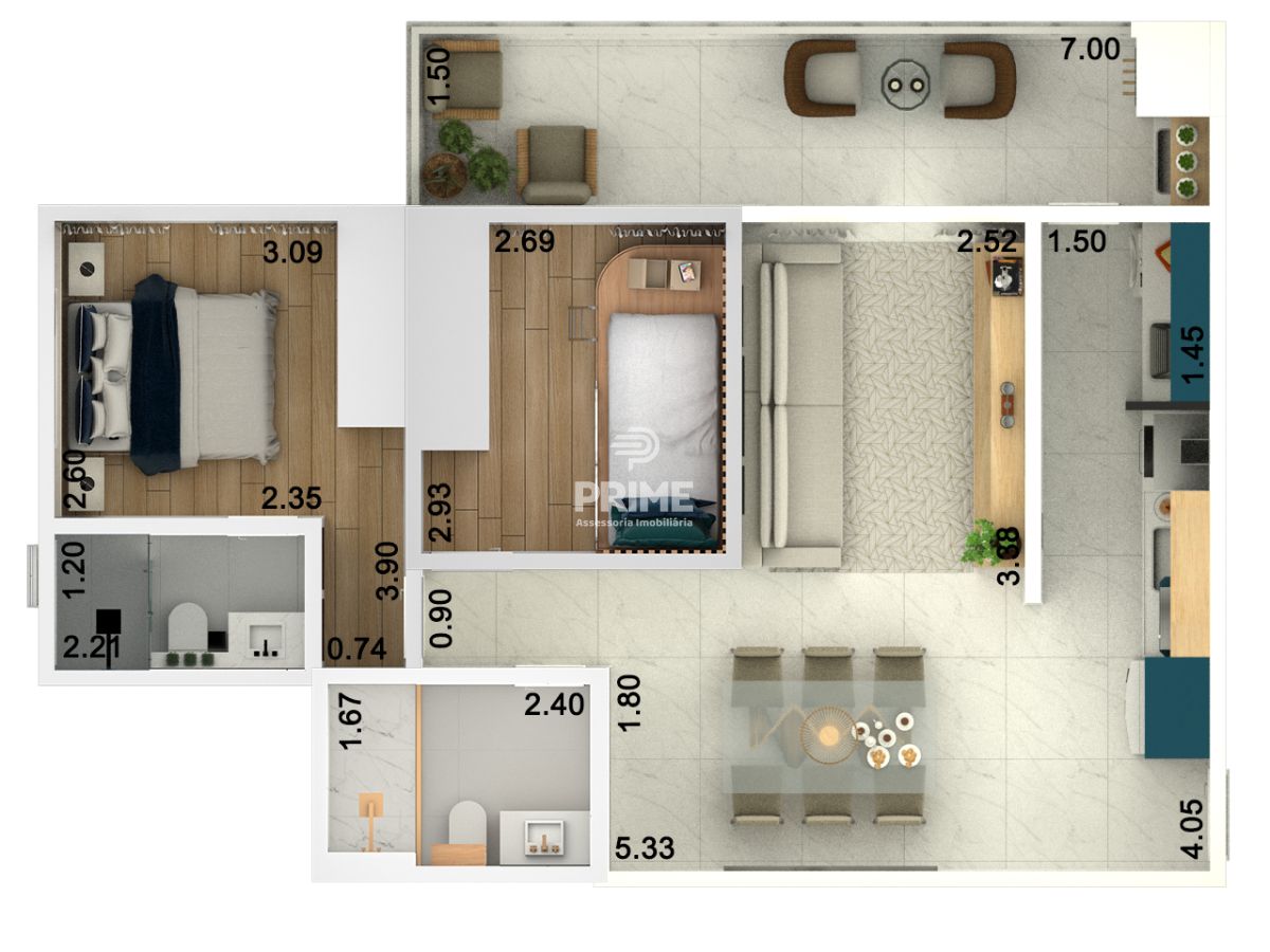 Apartamento à venda com 2 quartos, 68m² - Foto 26