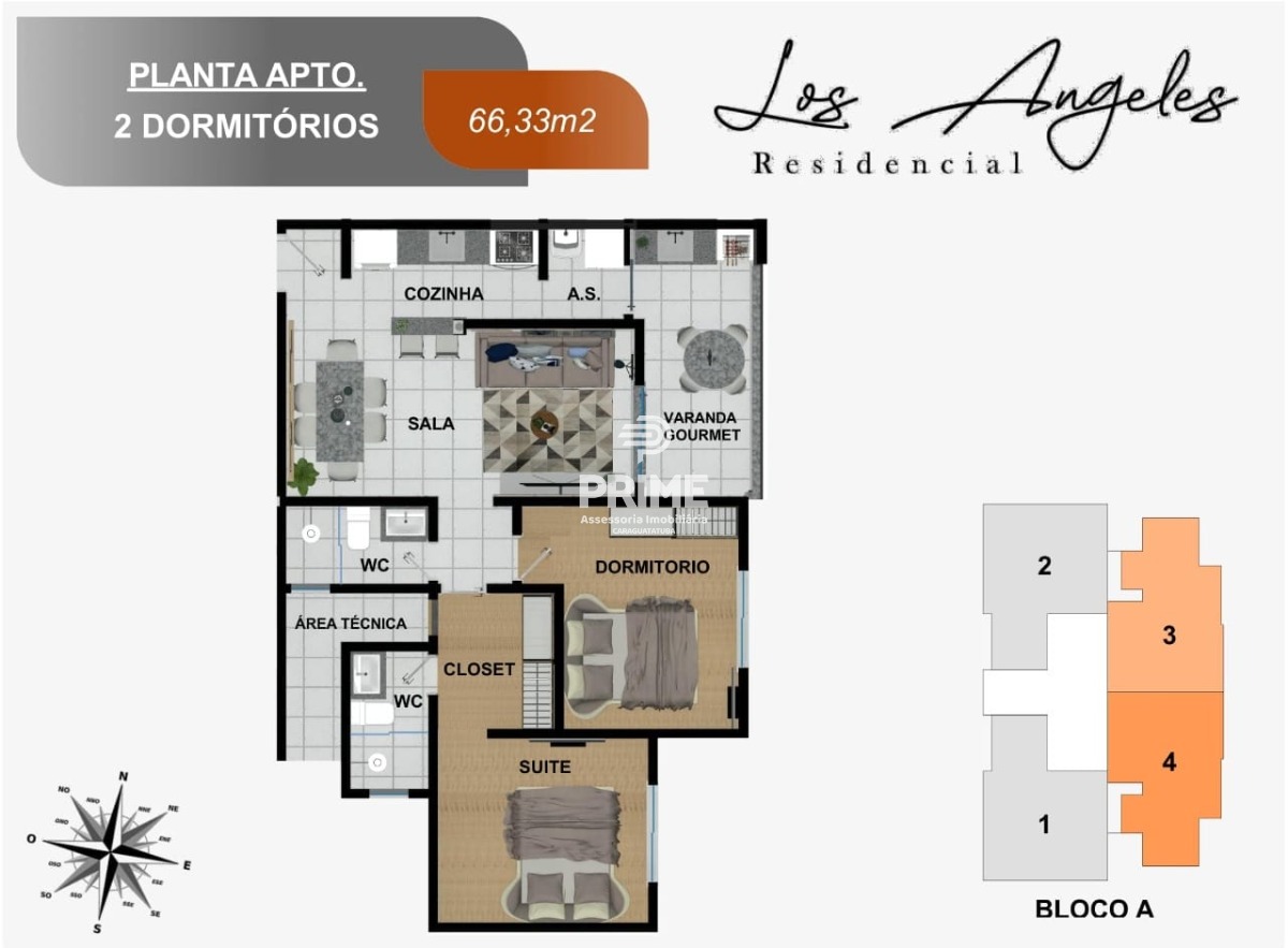 Apartamento à venda com 2 quartos, 66m² - Foto 8