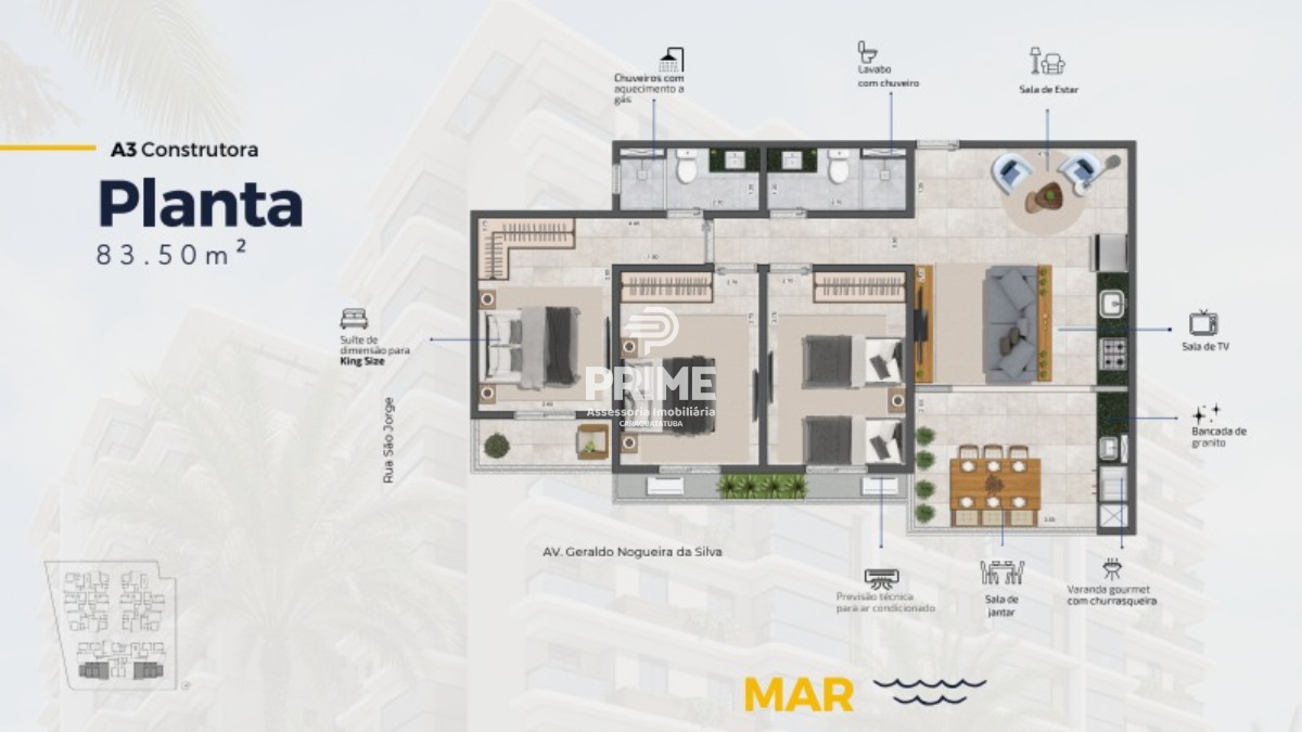 Apartamento à venda com 3 quartos, 83m² - Foto 5