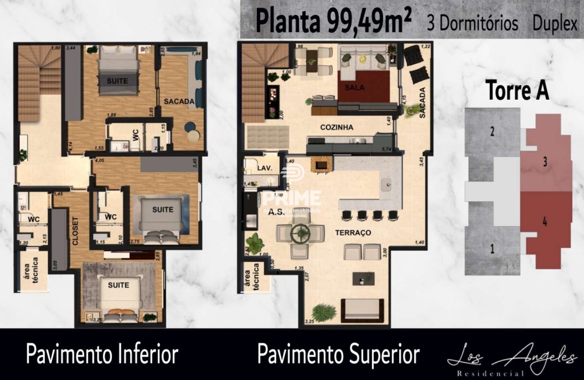 Cobertura à venda com 3 quartos, 99m² - Foto 2